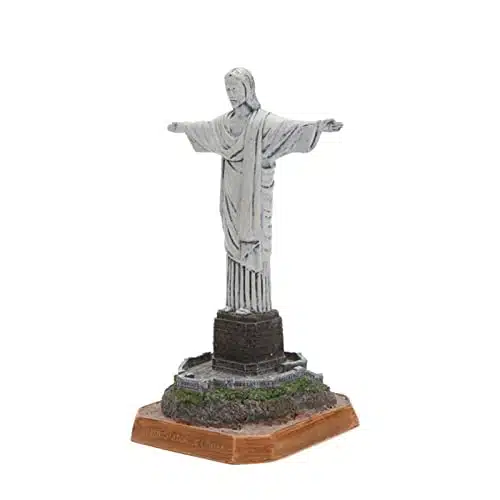 YUZDNM Decoration Statue   Art Statue   Christ The Redeemer Statue Resin Handicraft Sculpture Landmark Building in Rio De Janeiro, Brazil Miniature Models Souvenirs Collectibl