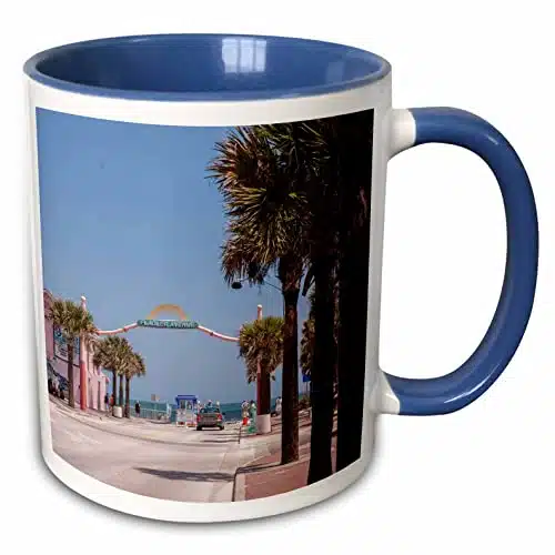 dRose USA, Florida, New Smyrna Beach, Flagler Ave Mug, oz, Blue