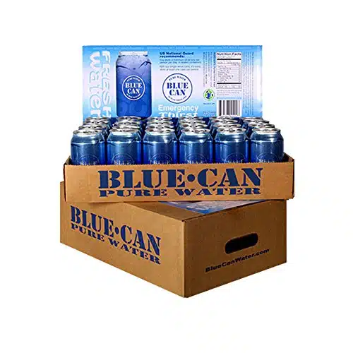 Blue Can Premium Emergency Drinking Water   oz Pack