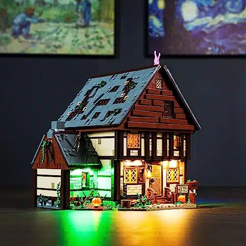 BrickBling LED Light for Lego Disney Hocus Pocus The Sanderson Sisters' Cottage, Creative Lighting Kit Compatible with Lego (Lights Only, No Model)