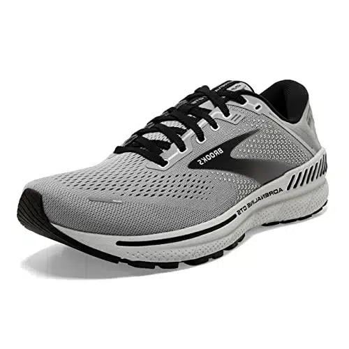 Brooks Men's Adrenaline GTS Supportive Running Shoe   AlloyGreyBlack   edium