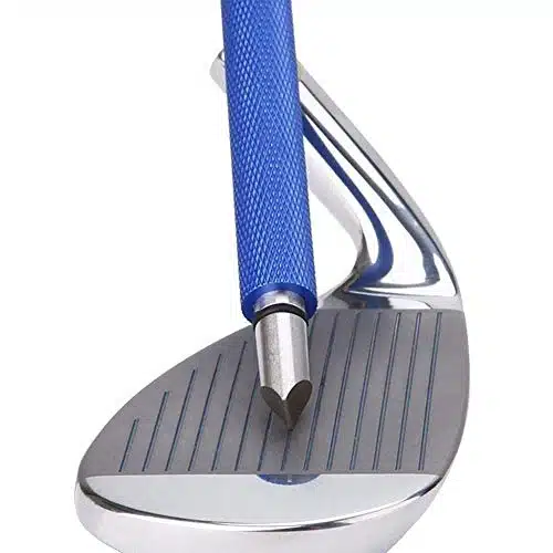 Bulex Golf Club Groove Sharpener, Re Grooving Tool and Cleaner for Wedges & Irons   Generate Optimal Backspin   Suitable for U & V Grooves