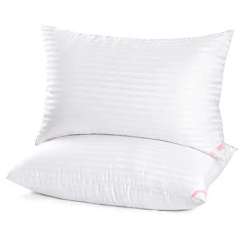 EIUE Hotel Collection Bed Pillows for Sleeping Pack Queen SizePillows for Side and Back Sleepers,Super Soft Down Alternative Microfiber Filled Pillows,x Inches