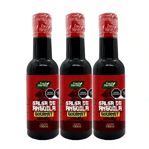 Eel Sauce Fl Oz (L) Fresh Harvest  Sushi  Oriental Food  sweet taste  Salsa de anguila para sushi Gourmet  Pack of