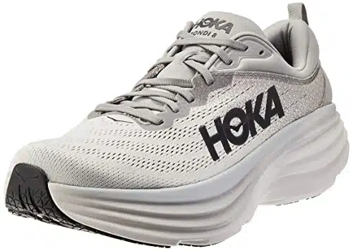 Hoka Men's Bondi Sneaker, SharkskinHarbor Mist,