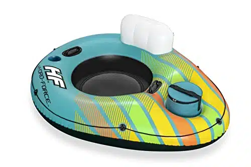 Hydro Force x Inflatable Tube Swim Ring with Built In Cooler & Cup Holder