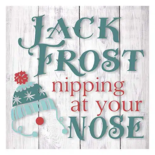 Jack Frost Nipping At Your Nose Rustic Wall Sign x