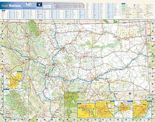 Montana State Wall Map   x Paper