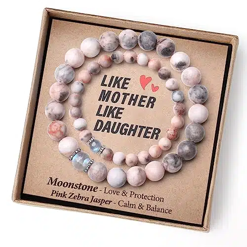 Mother Daughter Bracelets Mommy and Me Bracelets First Day of Kindergarten Bracelet Back to School Gifts Mom and Daughter Bracelets Matching Anxiety Easter Christmas Stocking 