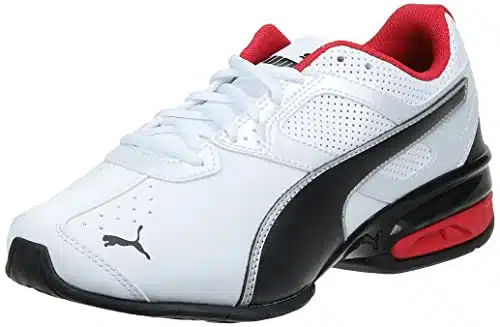 PUMA Men's Tazon FM Puma White Puma Black Puma Silver Running Shoe   D(M) US