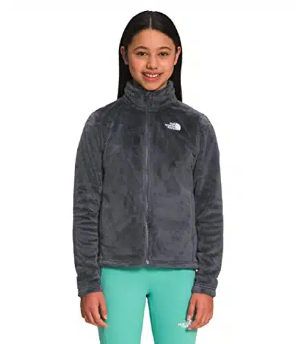 THE NORTH FACE Girls' Osolita Fleece Full Zip Jacket, Vanadis Grey, Small