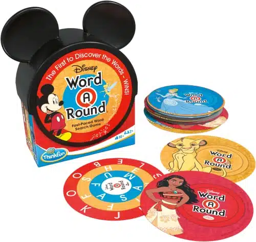 ThinkFun Think Fun Disney WordARound Read The Word Around The Card Trivia Game for +