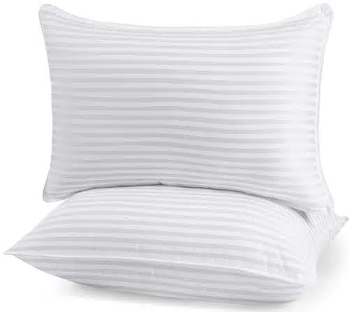 Utopia Bedding Bed Pillows for Sleeping Queen Size (White), Set of , Cooling Hotel Quality, for Back, Stomach or Side Sleepers