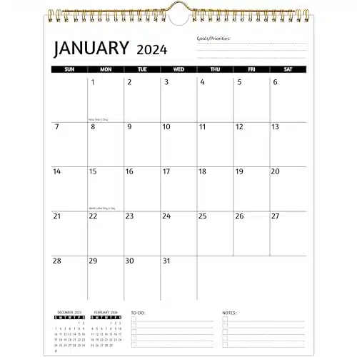 Wall Calendar  Calendar all, onthly Calendar, Jan   Jun , x In, Calendar with Large Blocks, Thick Paper, Holidays, To do  Notes, Great for Organizing