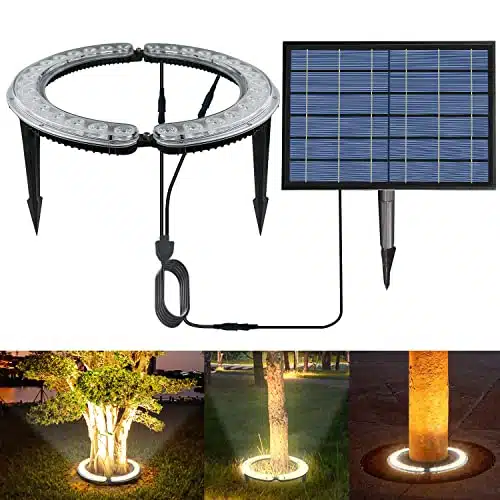 KARLIOBE Solar Landscape Spotlights for Big Tree&Palm Tree Lighting Super Bright LED Volts mAh Christmas FloodLights Dusk to Dawn Outdoor Decoration Park Home Garden Christmas