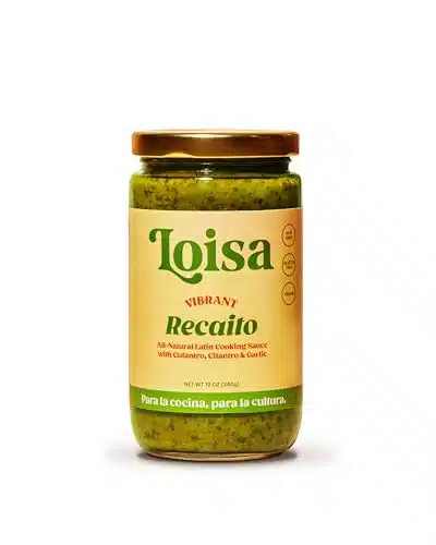 Loisa Recaito Sofrito Cooking Sauce, Non GMO, No MSG, No Preservatives, No Artificial Coloring, No Artificial Flavors, Vegan, Pure Latin Flavor, oz, Pack of