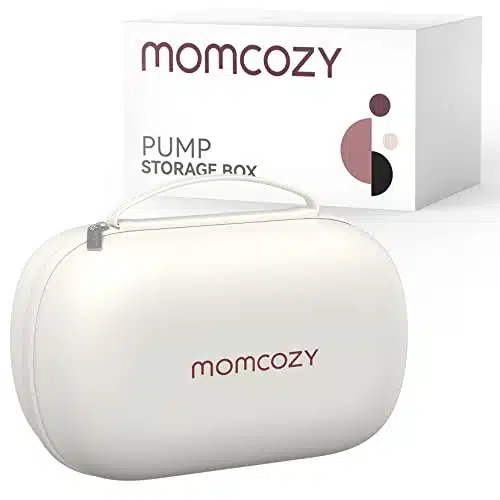 Momcozy Breast Pump Bag for Hands Free Wearable Breast Pumps, Hard Shell Case with Removable Tray, Watertight Breast Pump Storage Bag for Pumping Bag, Diaper Bag, or HandbagHo