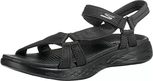 Skechers womens On the go   Brilliancy Sport Sandal, Black,