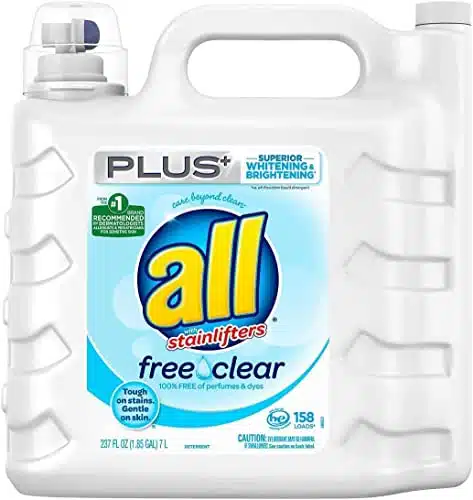 all Liquid Laundry Detergent, Free Clear for Sensitive Skin, (Free Clear, Fluid Ounces)