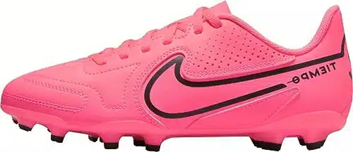 Nike Jr. Tiempo Legend Club MG LittleBig Kids' Multi Ground Soccer CleatsRacer PinkBlack, Big Kid