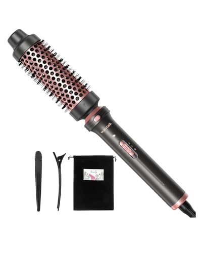 Wavytalk Thermal Brush, Heated Round Brush, inch Thermal Brush Blowout with Detachable Brush Head, Thermal Round Brush Dual Voltage for Travel