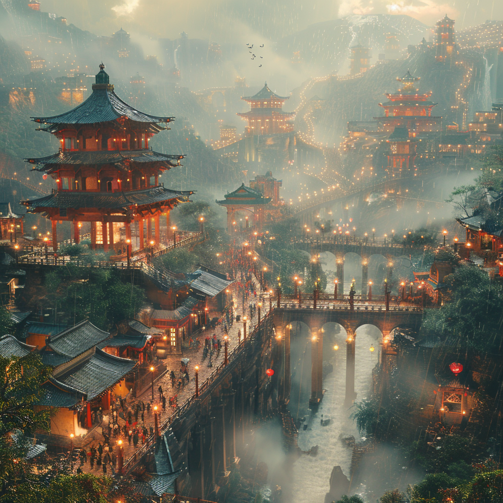 asian city