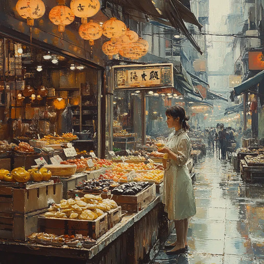 hong kong food market